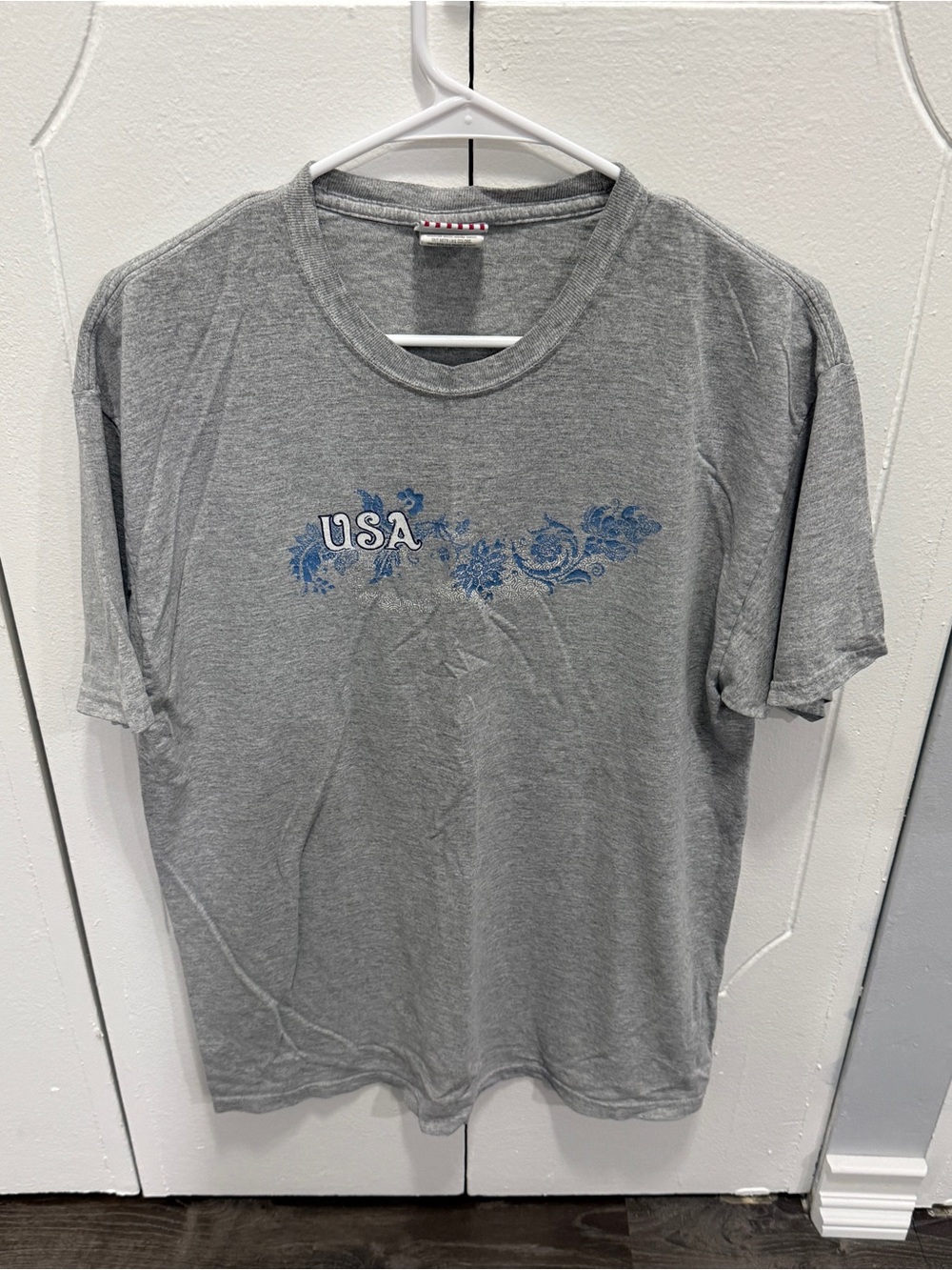 Vintage Grey USA Short Sleeve